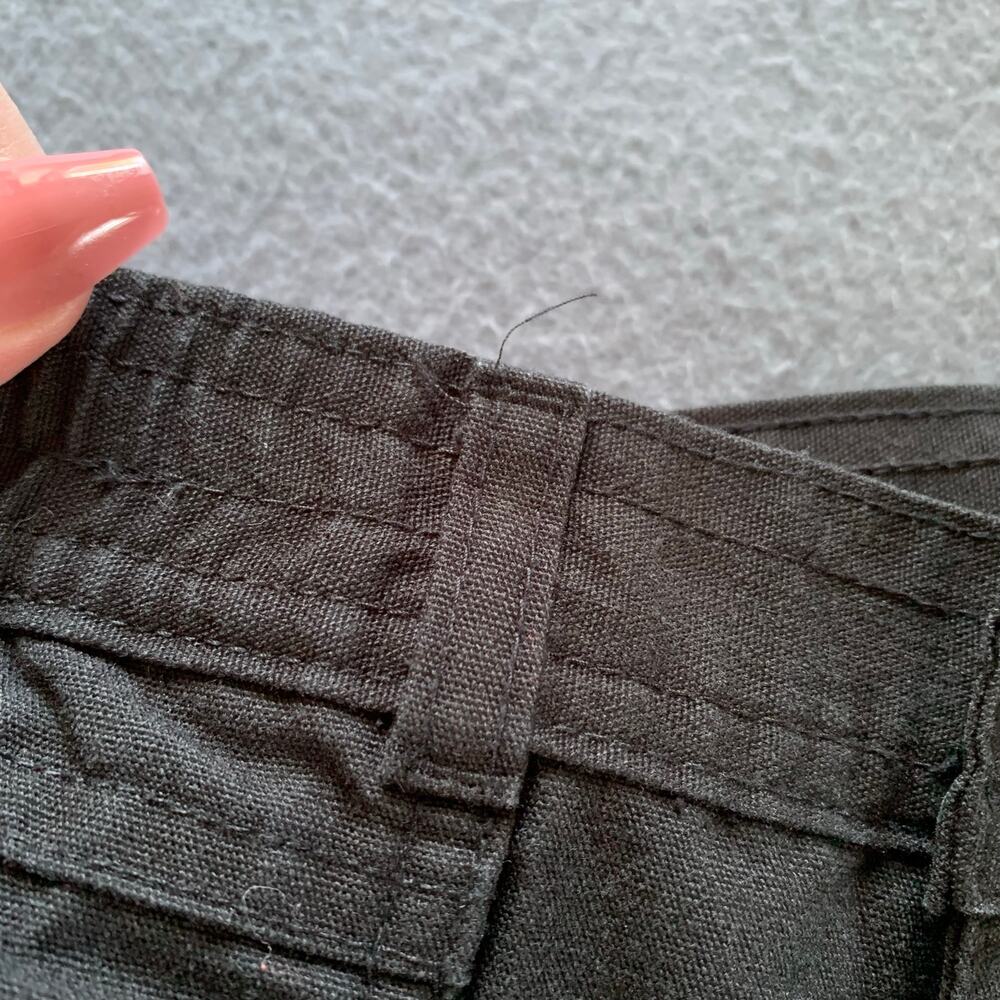 Vintage Pilot Co Girls Sz 14 Black Tapered Jogger Pants Elastic Hem 90s Pleated - Picture 7 of 13